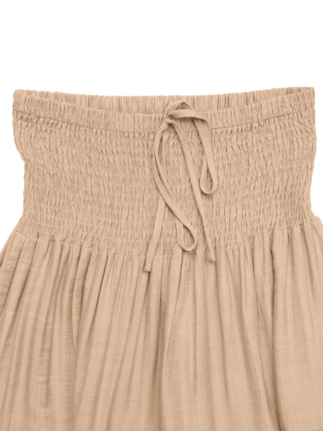 Smocked Tiered Maxi Skirt With Adjustable Fit - Southern Shores Clothing