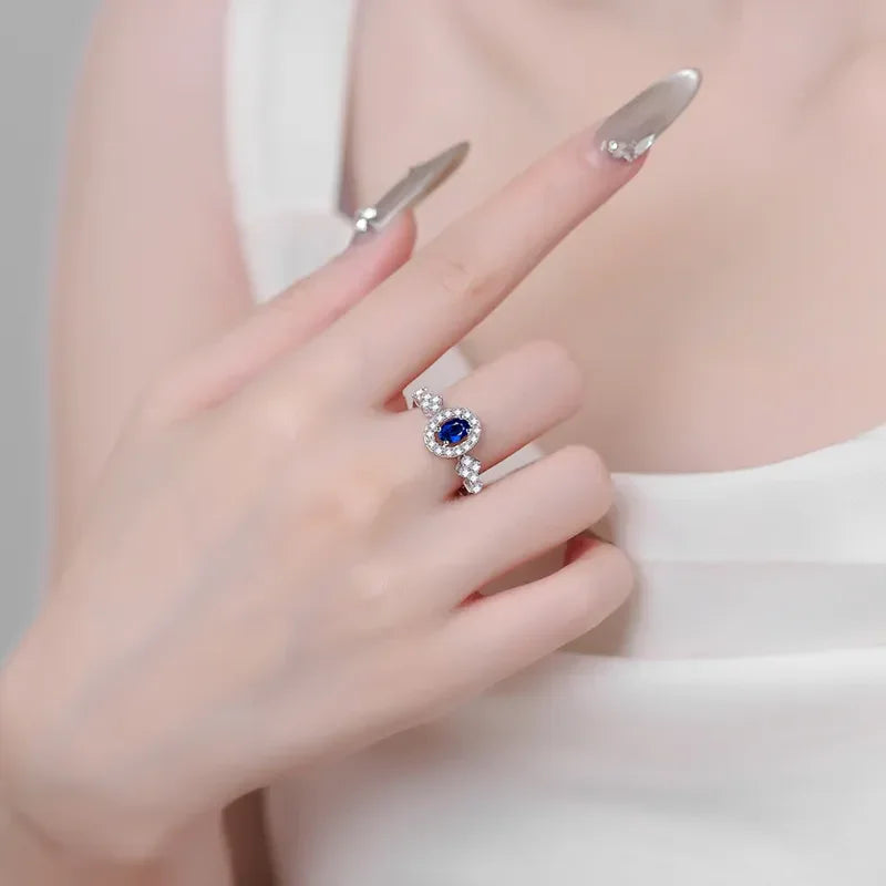 Sterling Silver Moissanite Ring 0.5 Carat - Southern Shores Clothing