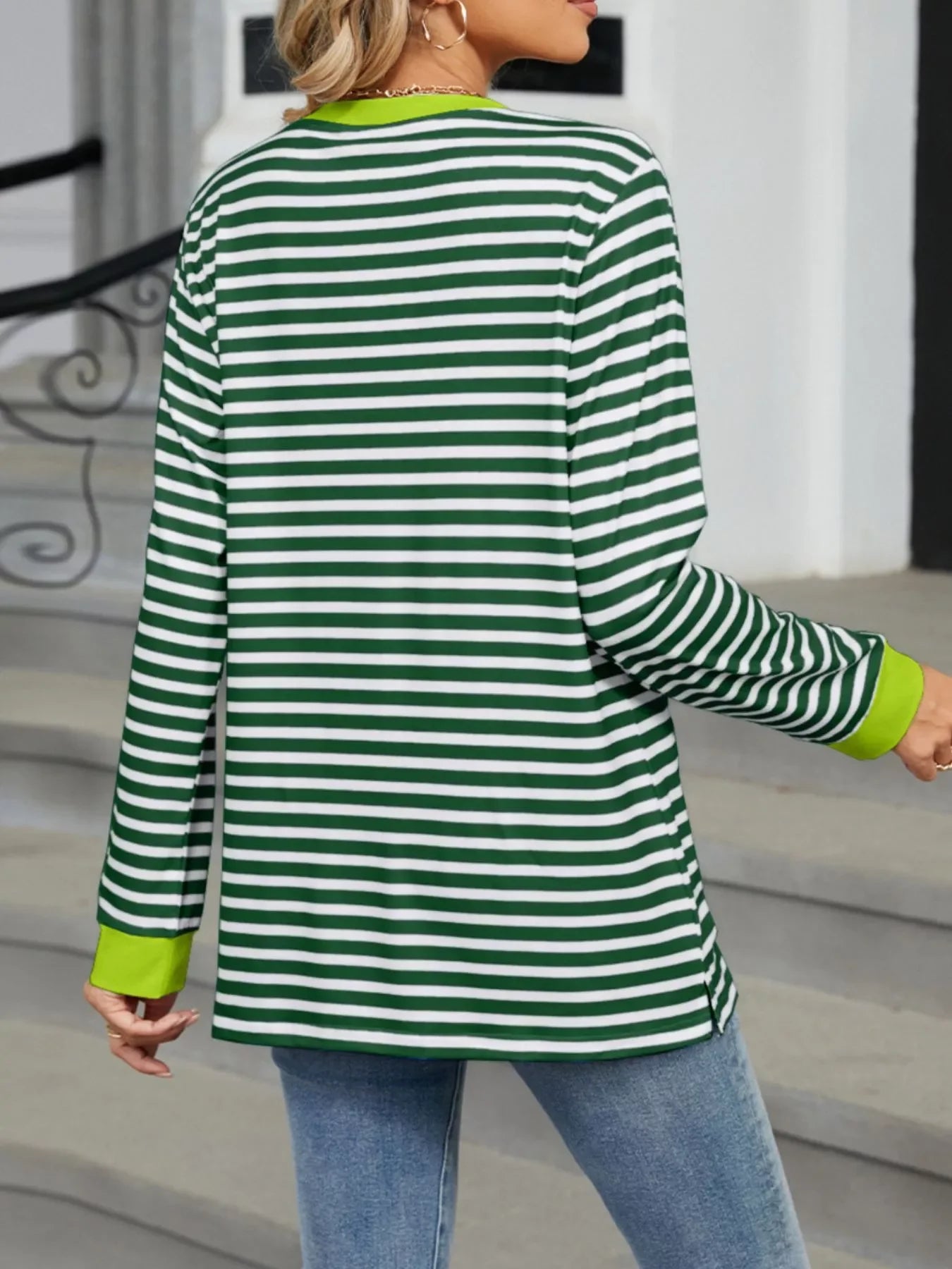 Striped Long Sleeve T-Shirt - Southern Shores Clothing