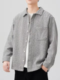 Plus Size Oversized Button Up Shacket Polyester - Southern Shores Clothing