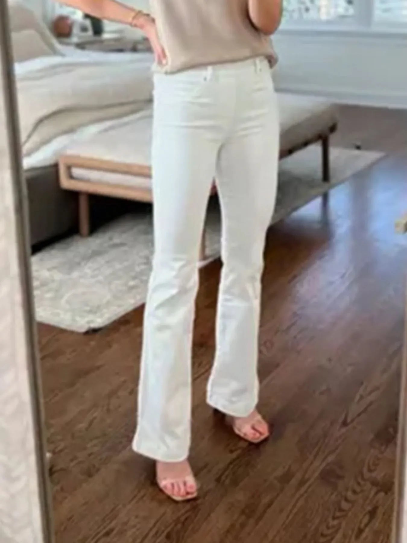 Coastal High-Waisted Flare Jeans Plus Size Stretch Denim - Southern Shores Clothing