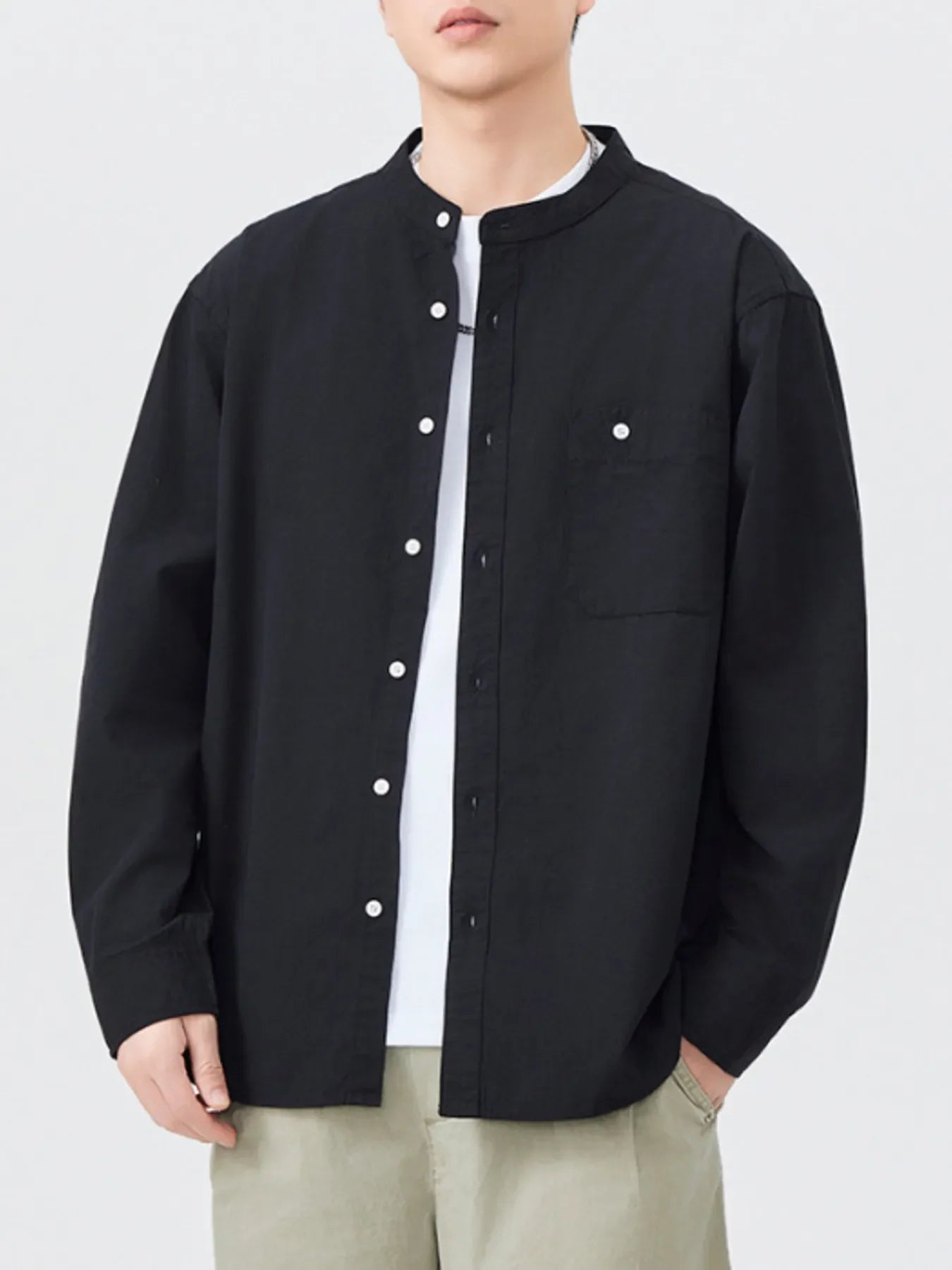 Plus Size Cotton Button Up Long Sleeve Shirt - Southern Shores Clothing