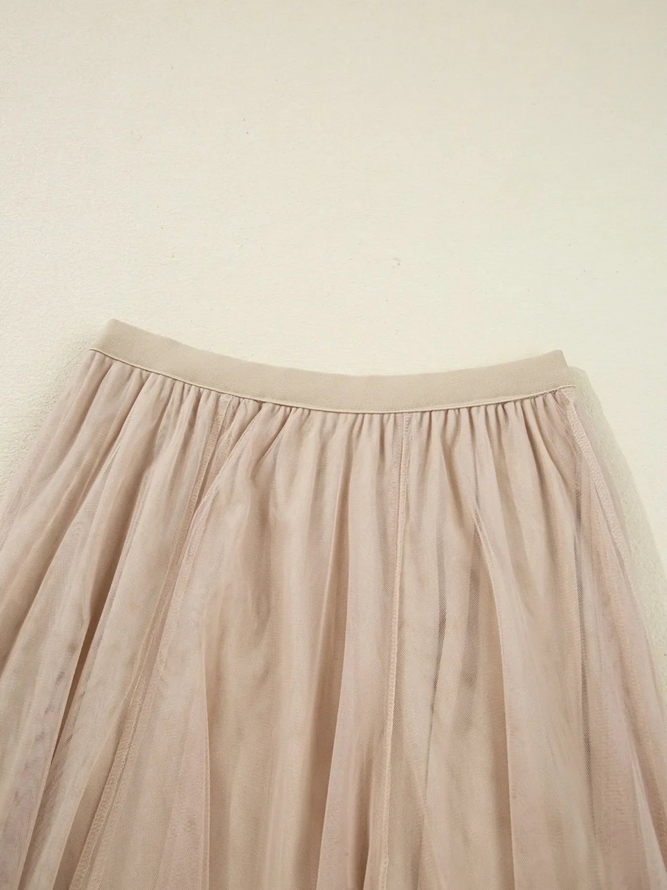 High-Waisted Midi Skirt Polyester Lightweight - Southern Shores Clothing