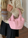 Corduroy Handbag With Classic Silhouette - Southern Shores Clothing