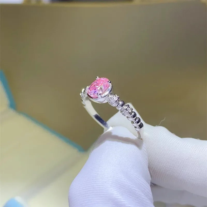1 Carat Moissanite Sterling Silver Ring Coastal Shine - Southern Shores Clothing