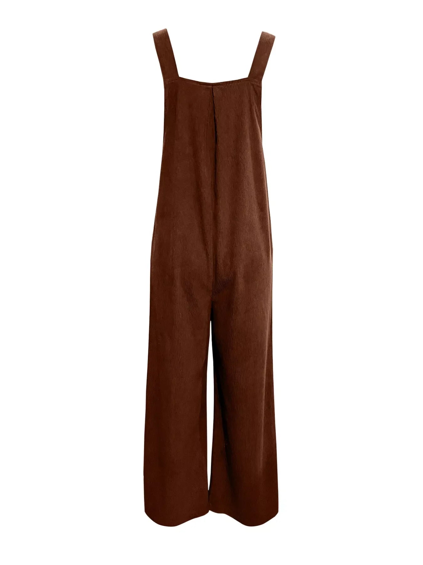 Front Ruched Wide Leg Jumpsuit With Pockets - Southern Shores Clothing