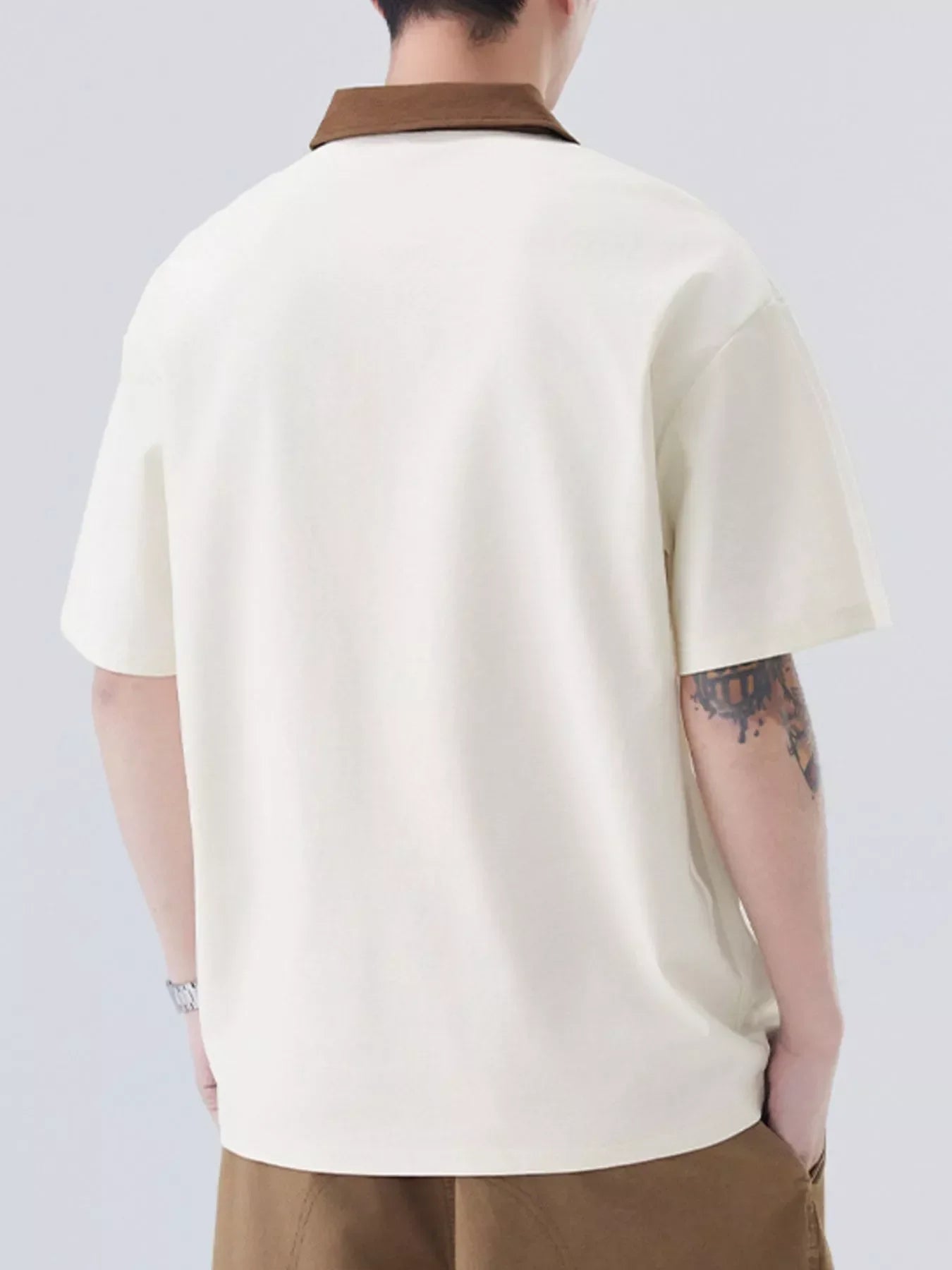 Plus Size Stretch Quarter Zip Short Sleeve Polo - Southern Shores Clothing