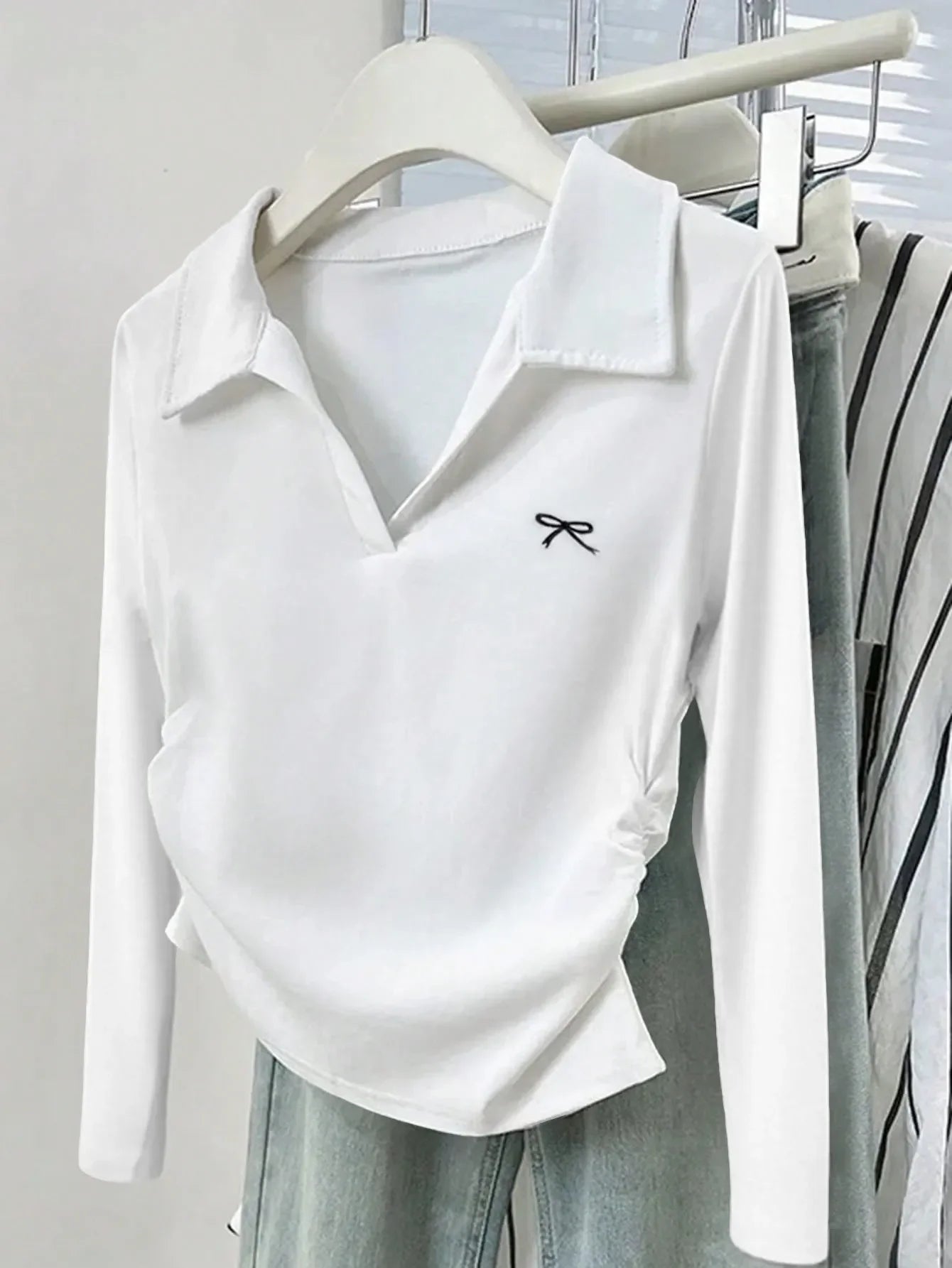 Johnny Collar Long Sleeve T-Shirt - Southern Shores Clothing
