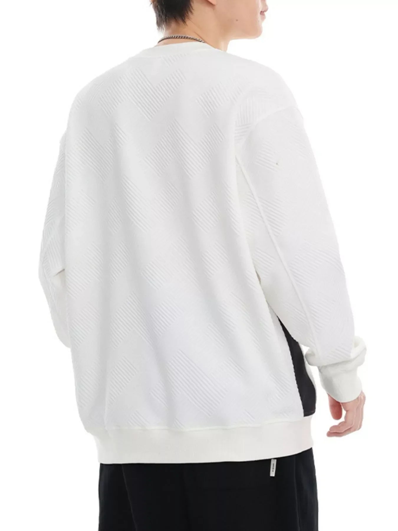 Plus Size Stretch Fabric Crew Neck Sweatshirt With Pocket - Southern Shores Clothing
