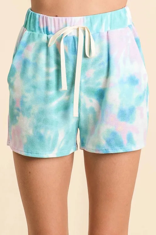 Women's Southern Shores BiBi Tie Dye Casual Shorts with Twill