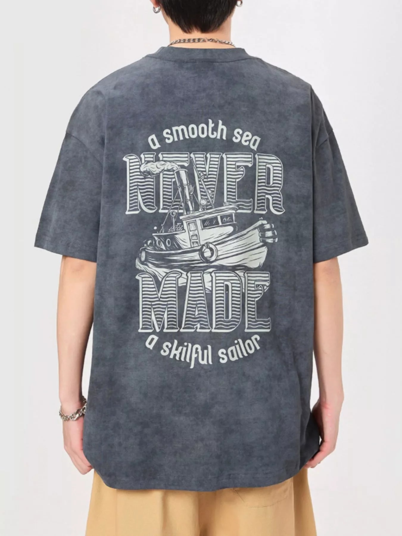 Plus Size Oversized Round Neck T Shirt, Relaxed Fit - Southern Shores Clothing