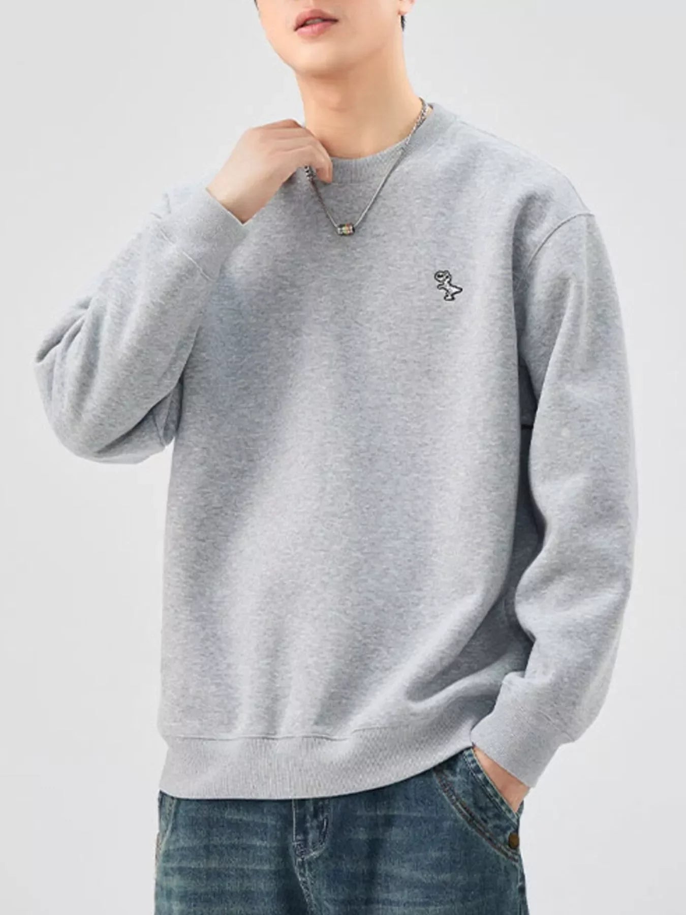 Plus Size Long Sleeve Sweatshirt With Stretch - Southern Shores Clothing