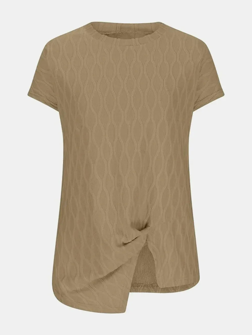 Full Size Round Neck Short Sleeve T-Shirt - Southern Shores Clothing