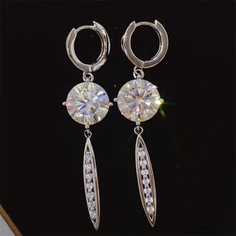 Southern Shores 10 Carat Moissanite Sterling Silver Women's Earrings