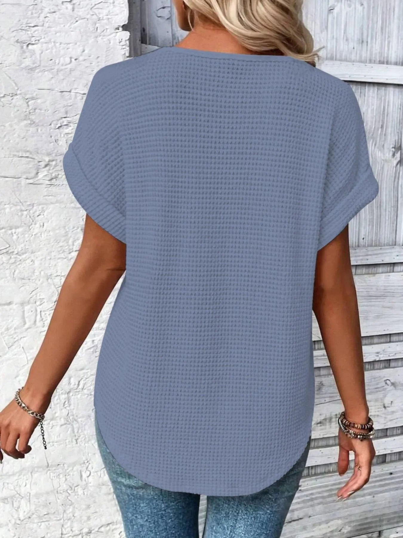 Crochet Lace Short Sleeve T Shirt Casual - Southern Shores Clothing