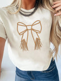 Western Round Neck T Shirt Polyester Cotton Blend - Southern Shores Clothing