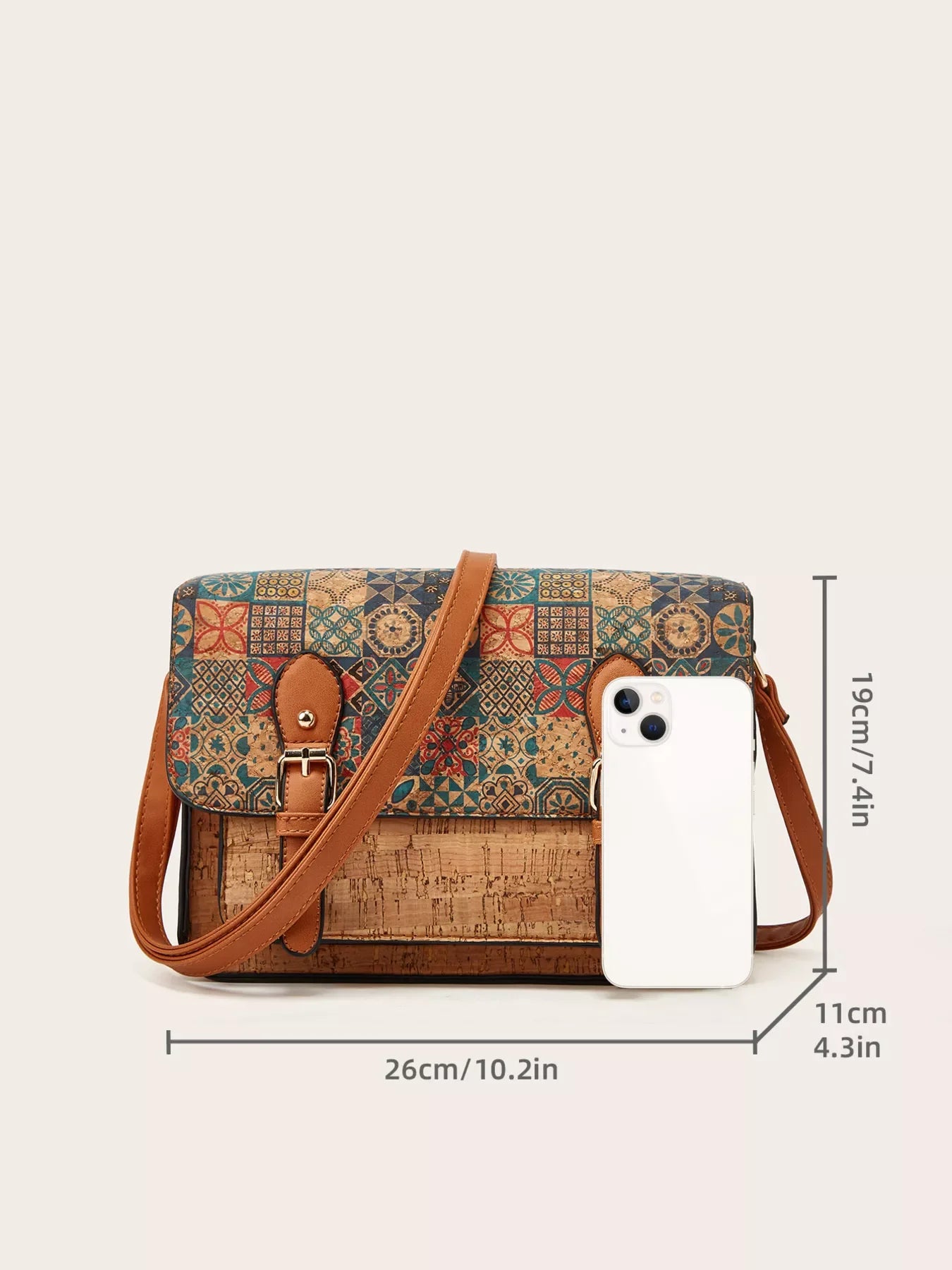 Vintage Pattern Crossbody Bag Fashion Accessory - Southern Shores Clothing