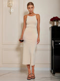 Chic Spaghetti Straps Midi Bodycon Dress - Southern Shores Clothing