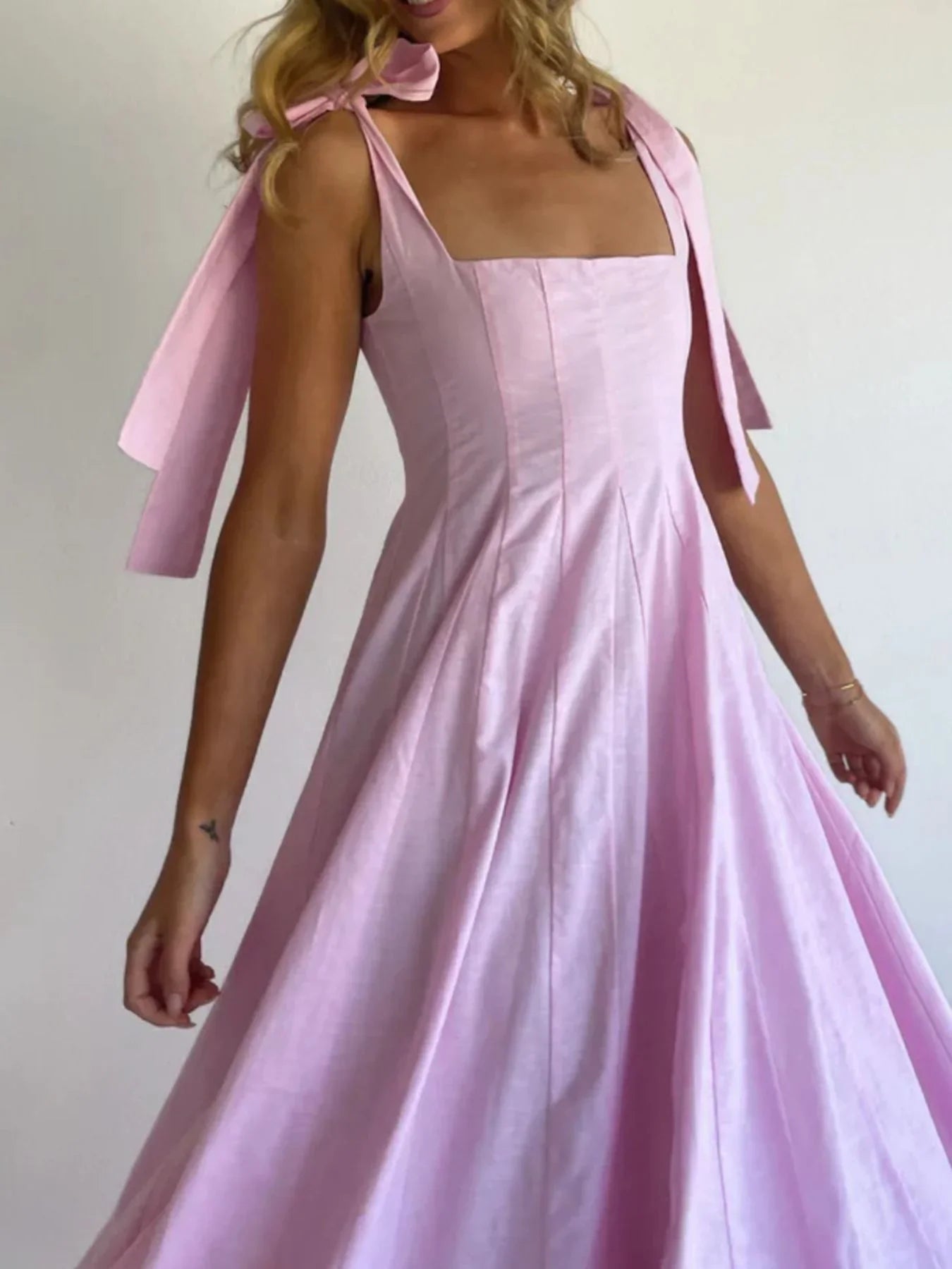 Gradient Tie Shoulder Maxi Dress With Adjustable Straps - Southern Shores Clothing
