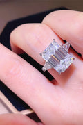 Dainty Coastal Moissanite Sterling Silver Ring - Southern Shores Clothing