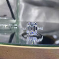 Moissanite 5 Carat Platinum Plated Sterling Silver Ring - Southern Shores Clothing