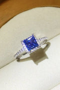 Minimalist 1 Carat Moissanite Sterling Silver Ring - Southern Shores Clothing