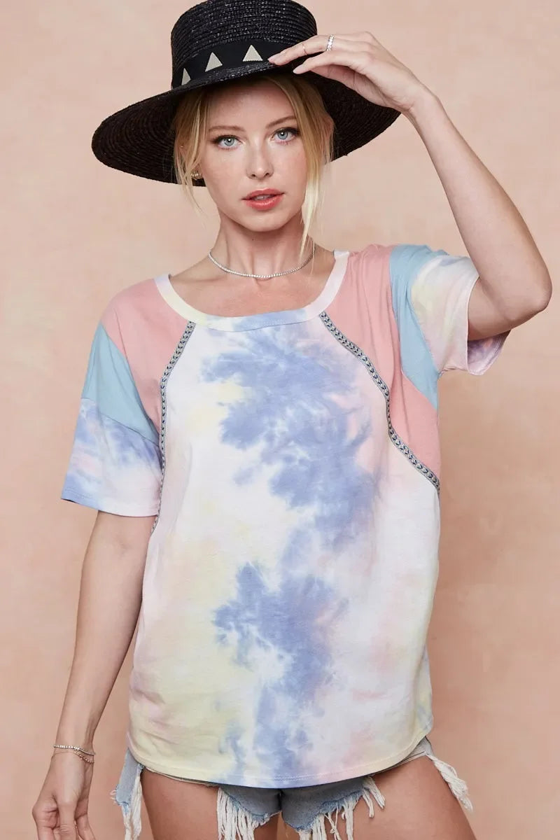Tie Dye Cotton T Shirt Relaxed Fit Soft Breathable - Southern Shores Clothing