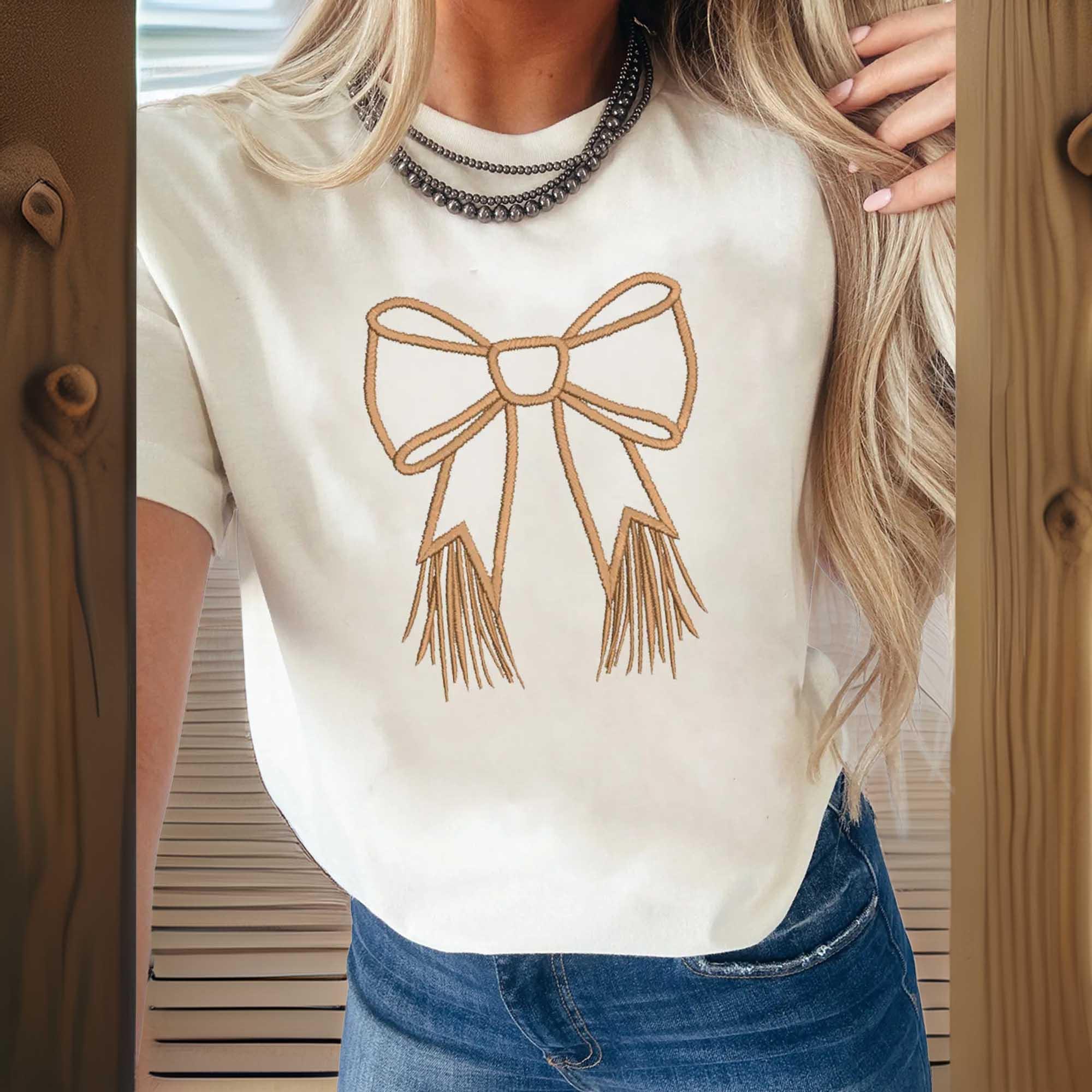 Western Round Neck T Shirt Polyester Cotton Blend - Southern Shores Clothing