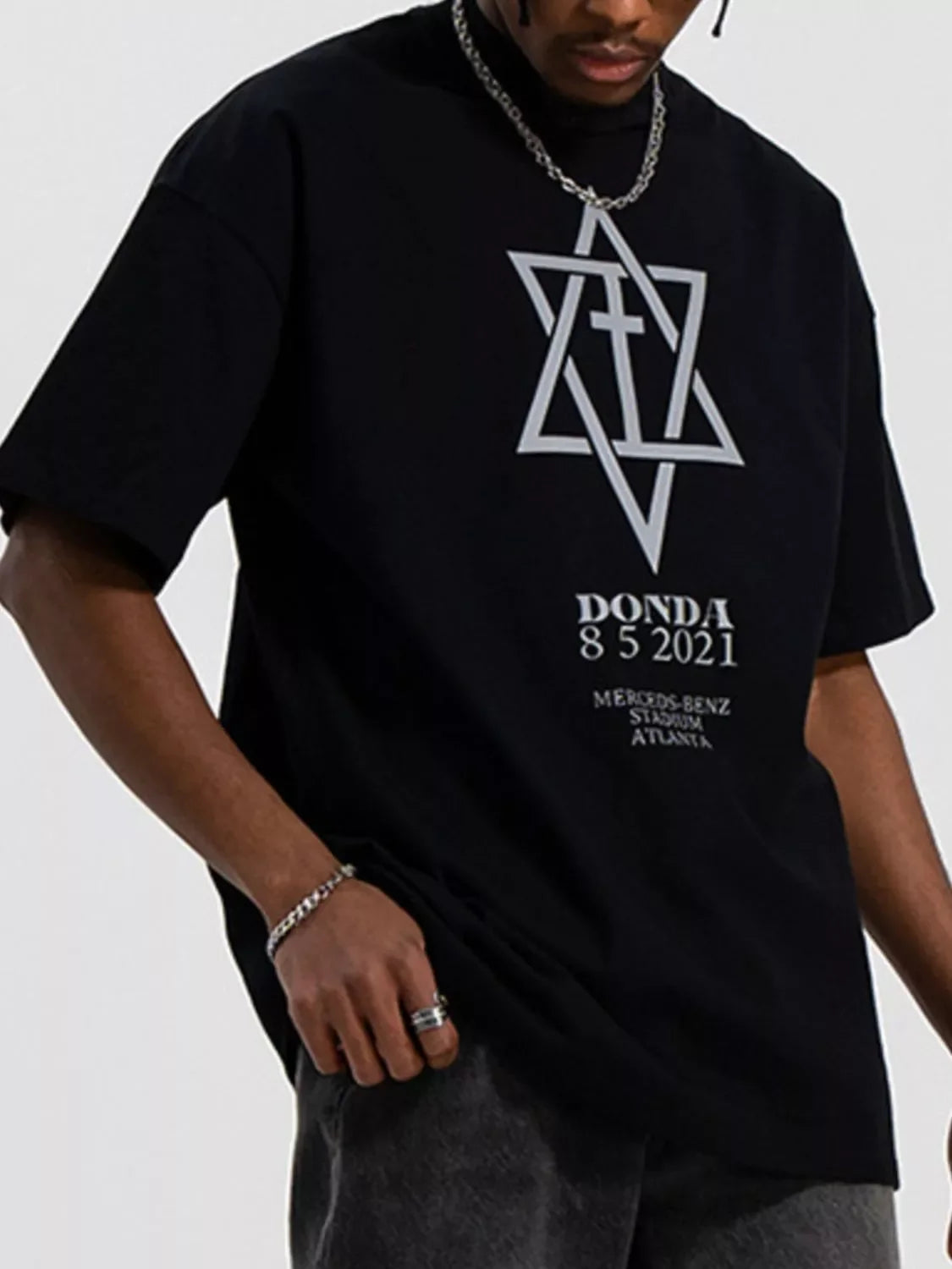Graphic Round Neck Half Sleeve Stretch T Shirt - Southern Shores Clothing
