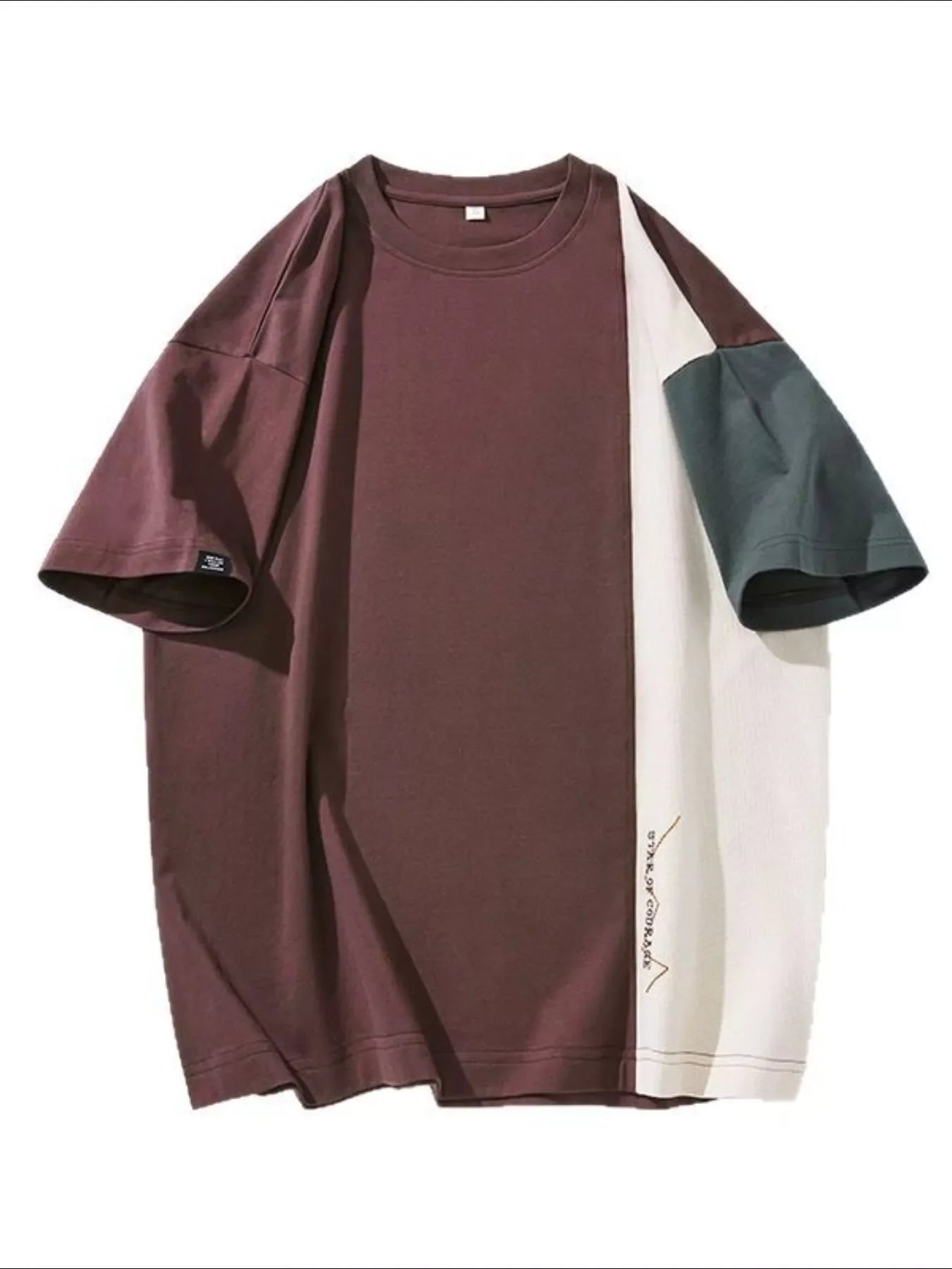 Plus Size Oversized Block T Shirt Cotton - Southern Shores Clothing