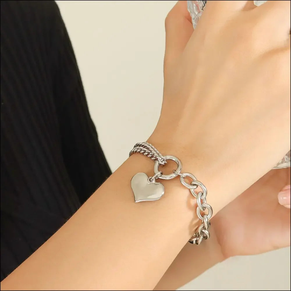 Half Chunky Chain Titanium Steel Bracelet - Southern Shores Clothing