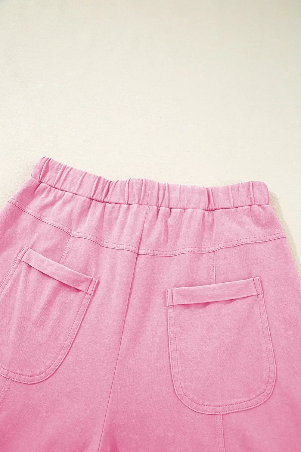 Mineral Wash High Waist Wide Leg Cotton Cargo Pants - Southern Shores Clothing