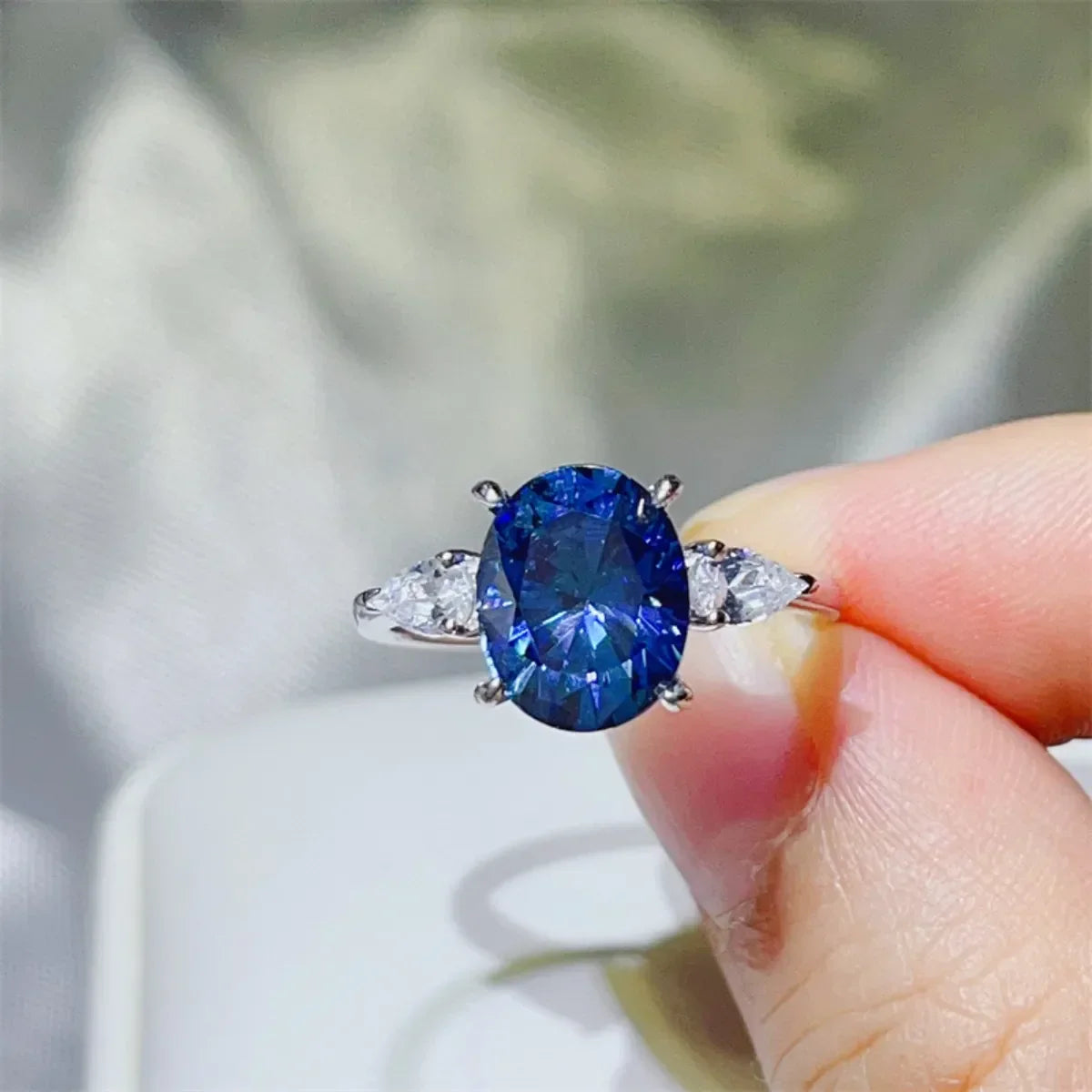 3 Carat Coastal Moissanite Sterling Silver Ring - Southern Shores Clothing