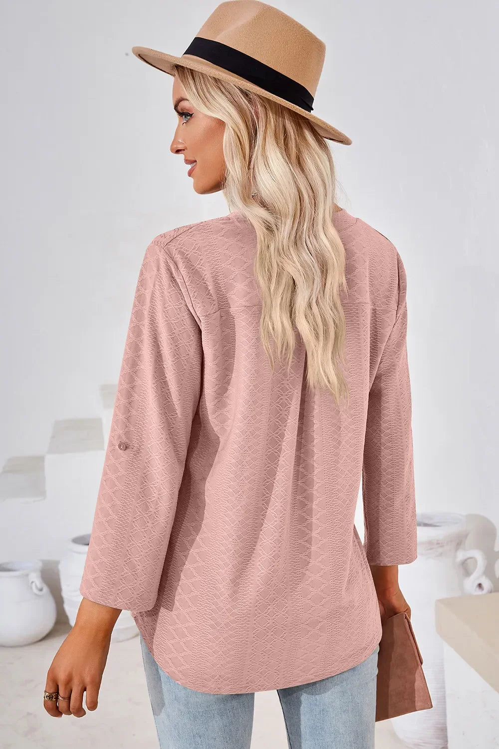 Notched Roll-Tab Sleeve T-Shirt - Southern Shores Clothing