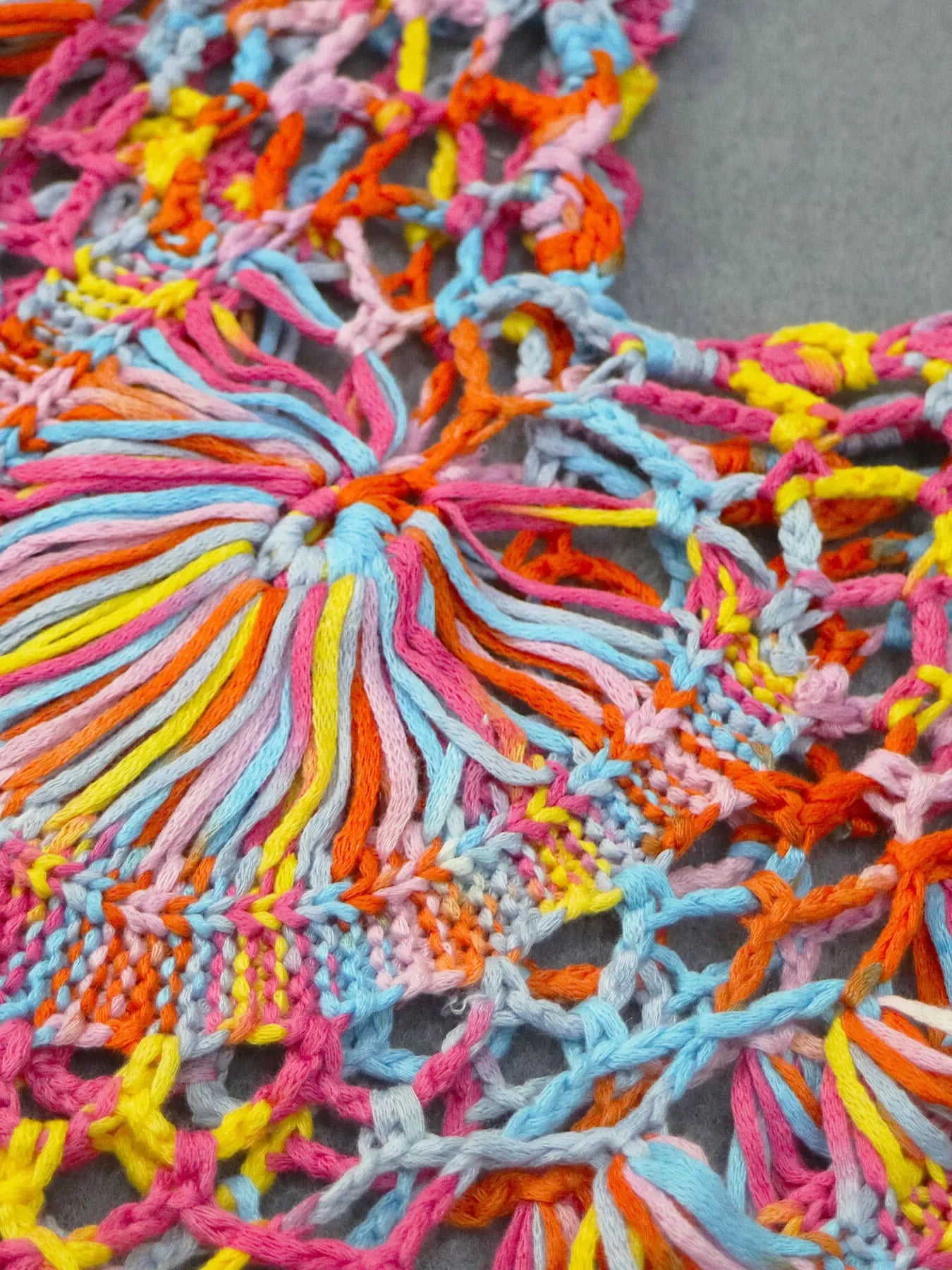 Lightweight Crochet Fringe Beach Cover Up One Size - Southern Shores Clothing