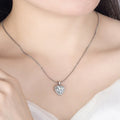 2 Carat Moissanite Heart Pendant Necklace Sterling Silver - Southern Shores Clothing