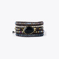 Adjustable Agate Beaded Bracelet With Natural Stones - Southern Shores Clothing