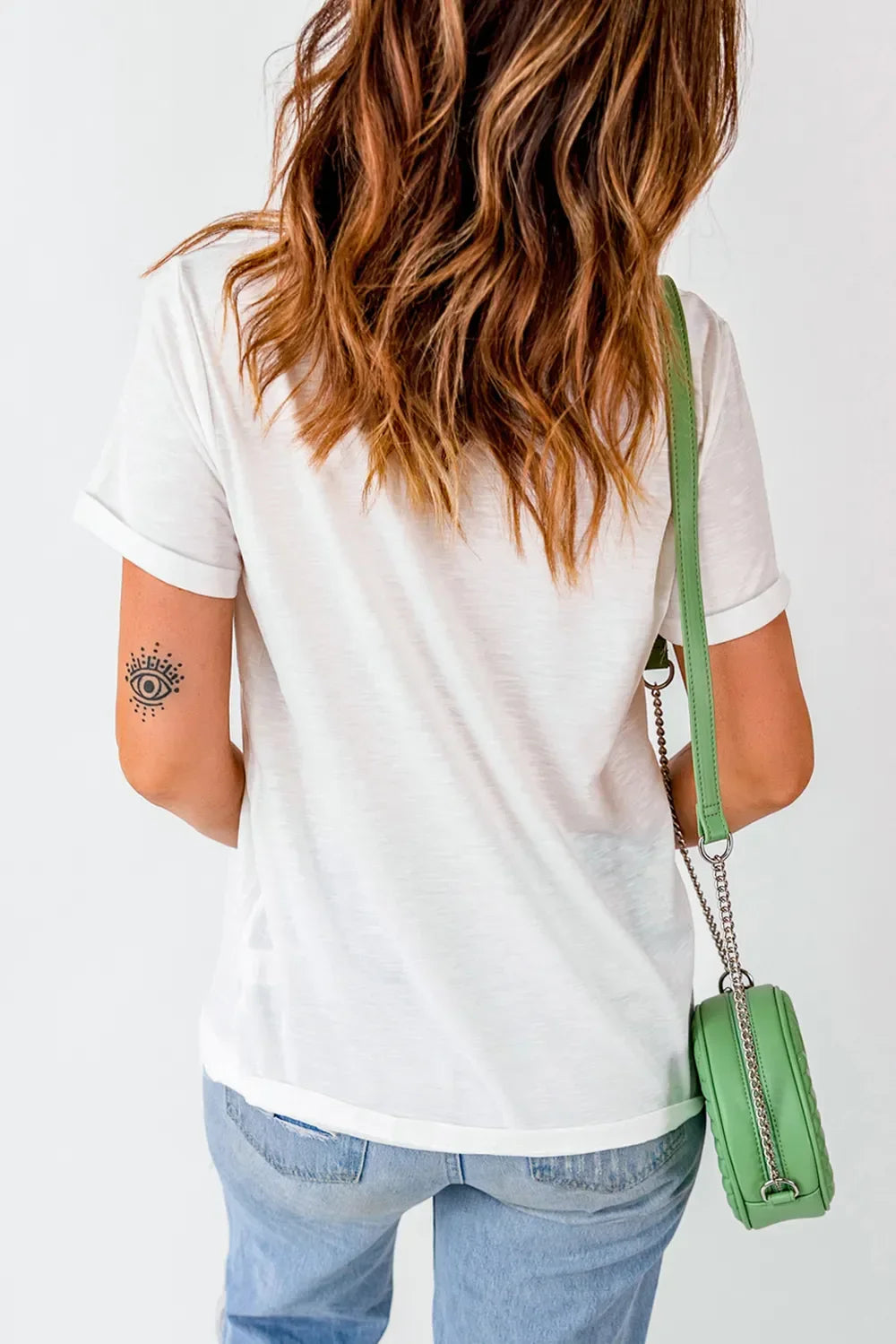 Graphic Round Neck Short Sleeve T Shirt With Stretch - Southern Shores Clothing