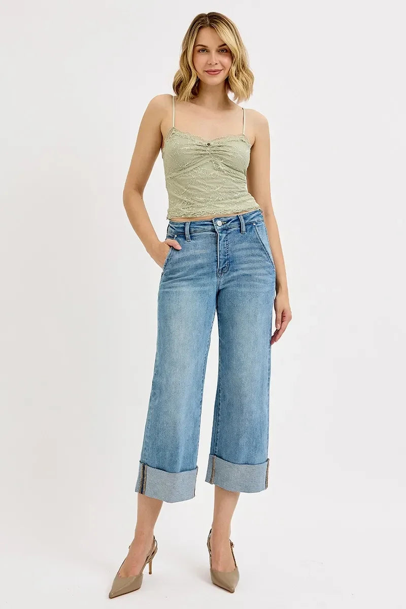 Plus Size Tummy Control High Rise Jeans Comfort - Southern Shores Clothing