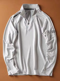 Plus Size Quarter-Zip Long Sleeve Sweatshirt - Southern Shores Clothing