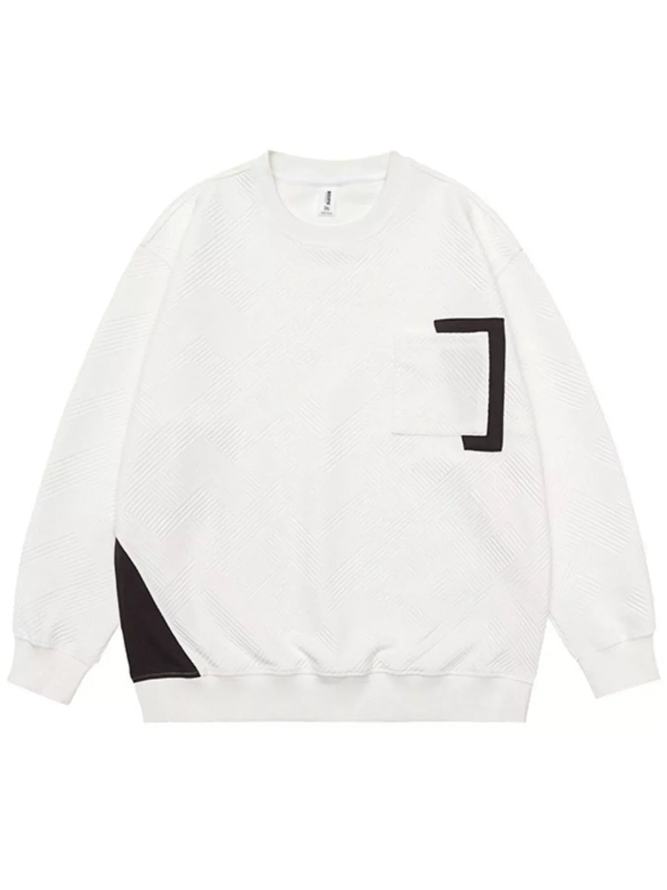 Plus Size Stretch Fabric Crew Neck Sweatshirt With Pocket - Southern Shores Clothing