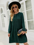 Cozy Cable Knit Long Sleeve Sweater Dress - Southern Shores Clothing