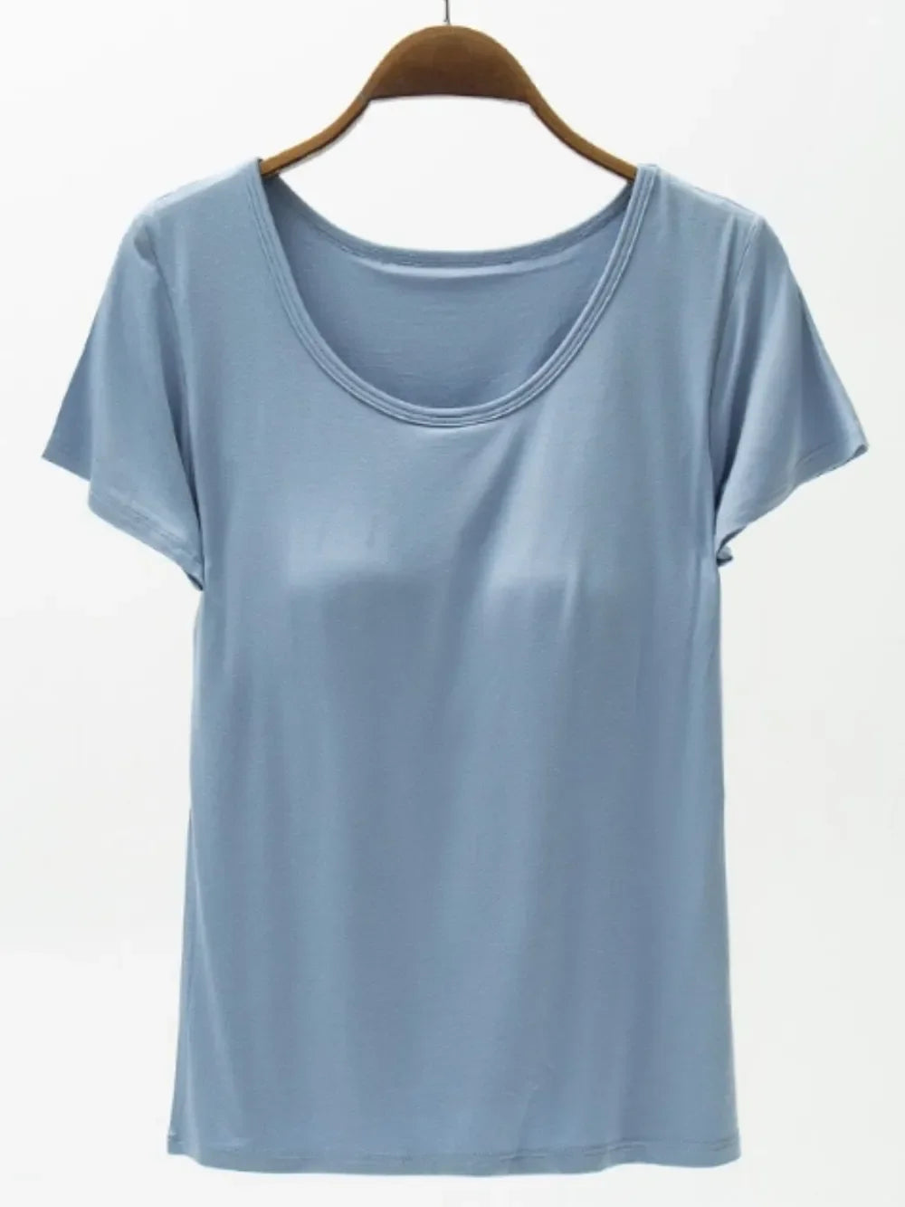 Round Neck Modal T-Shirt with Bra - Southern Shores Clothing