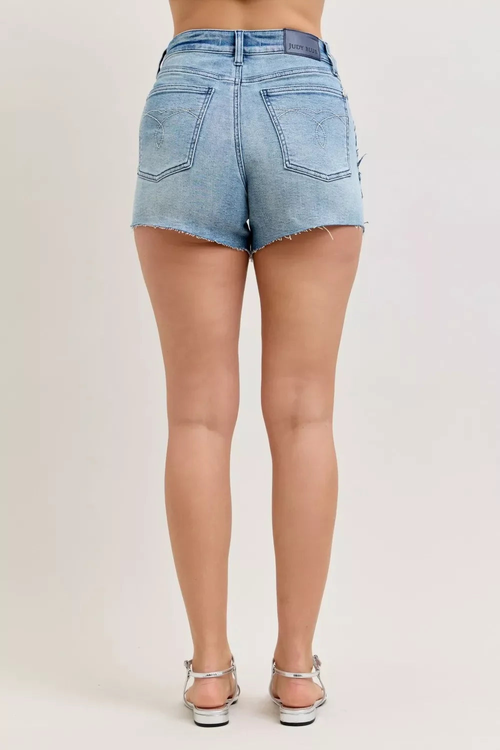 Rigid Magic Cut Off Denim Shorts With Raw Side Seams - Southern Shores Clothing