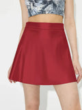 Ruched Mini Skirt With Zipper Opaque Breathable Fabric - Southern Shores Clothing