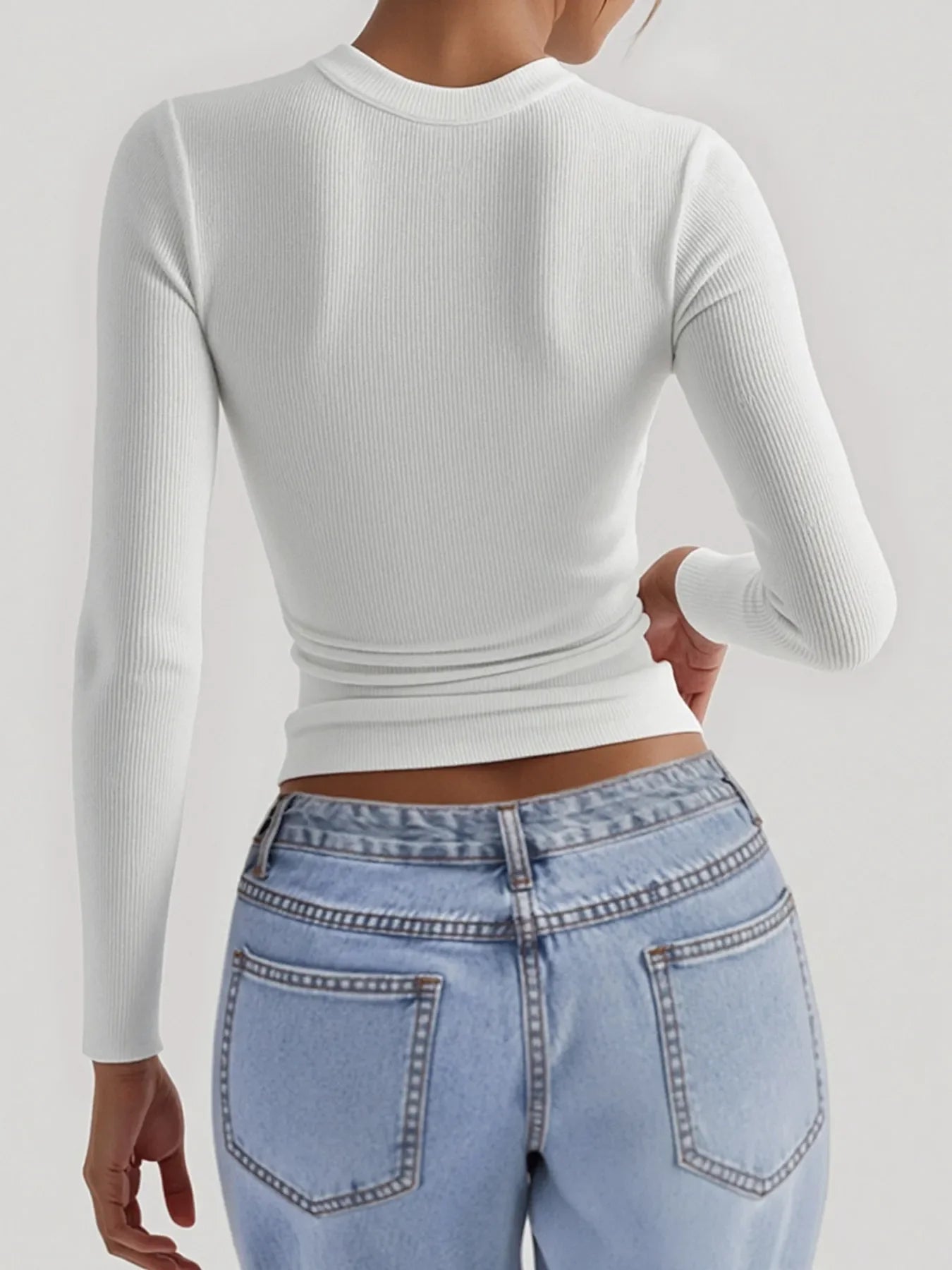Square Neck Long Sleeve T-Shirt - Southern Shores Clothing