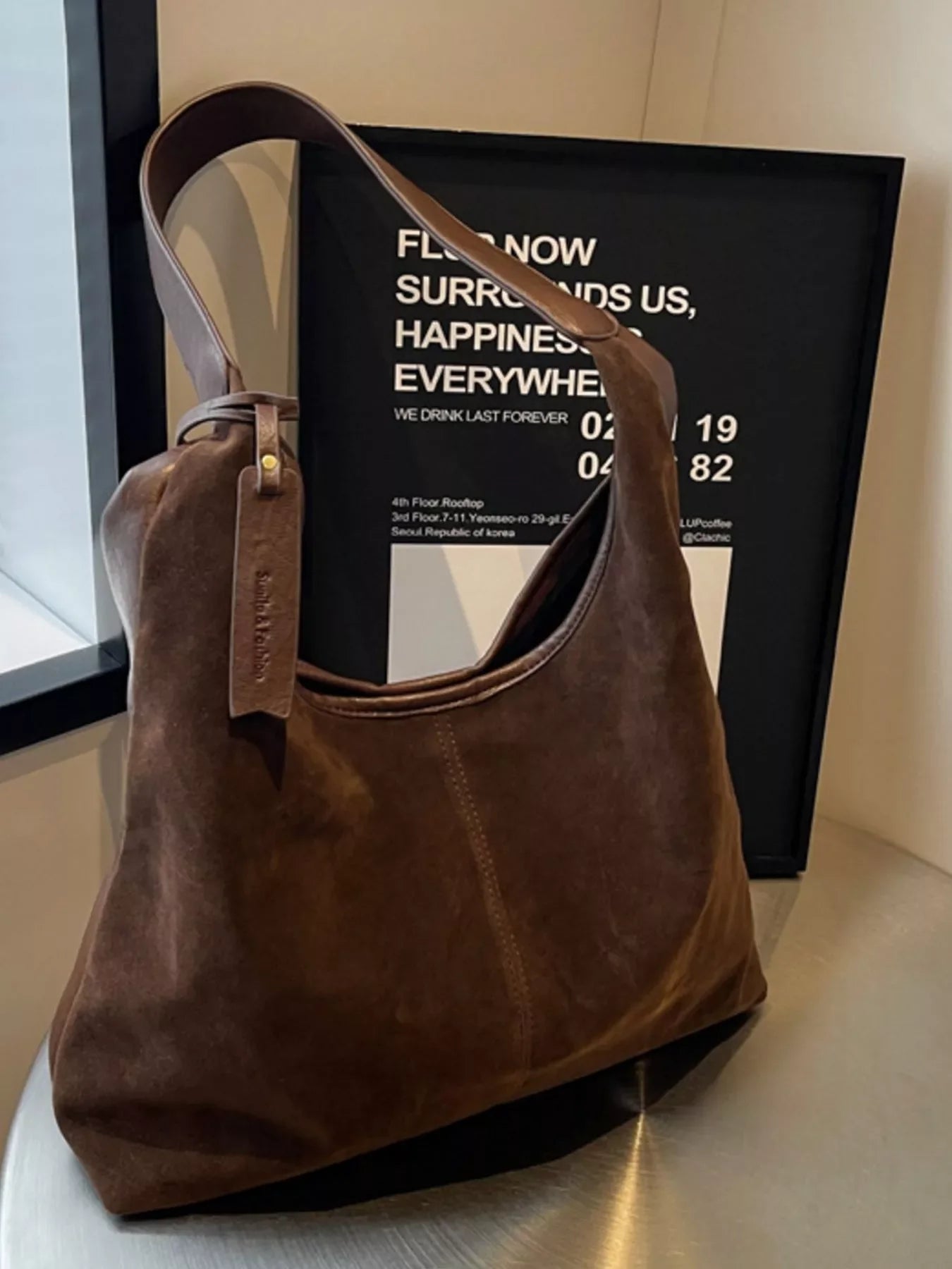 Vintage Suede Shoulder Bag Classic Style - Southern Shores Clothing