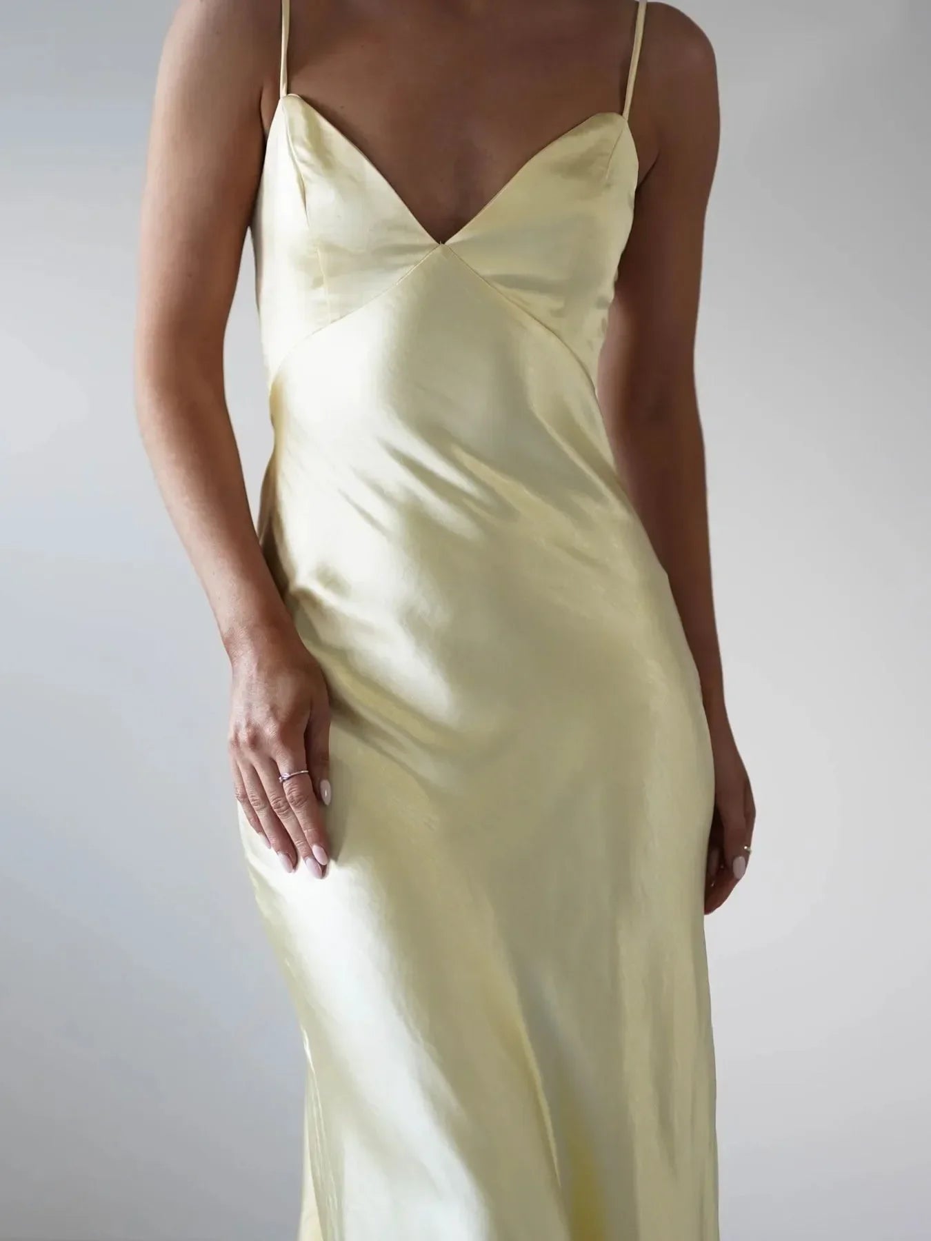 Satin Backless Cami Dress For Coastal Wear - Southern Shores Clothing