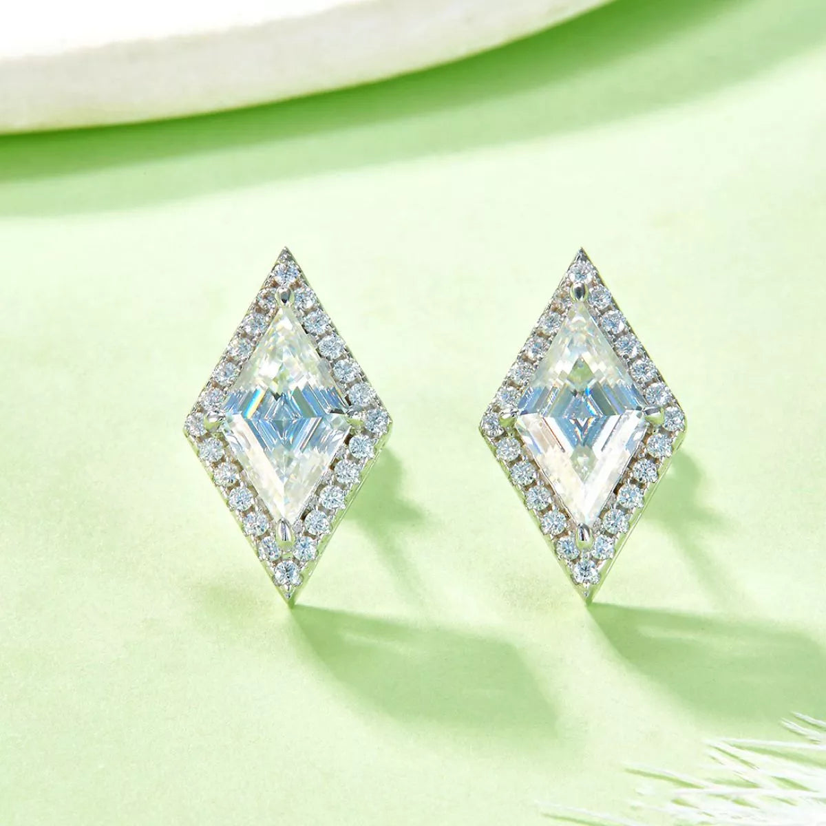 Southern Shores 2 Carat Moissanite 925 Sterling Silver Stud Earrings