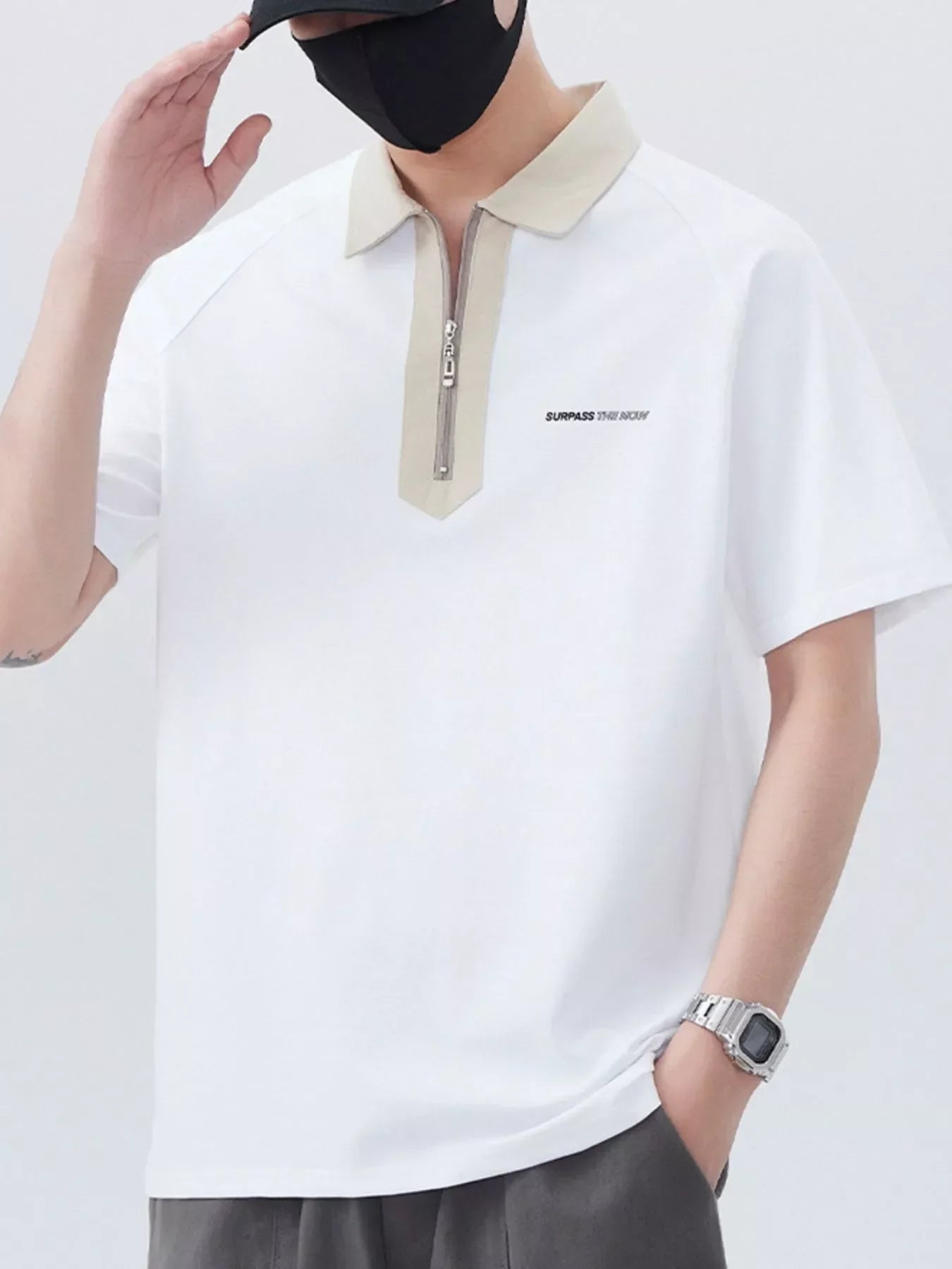 Plus Size Quarter Zip Polo With Stretch Fabric - Southern Shores Clothing
